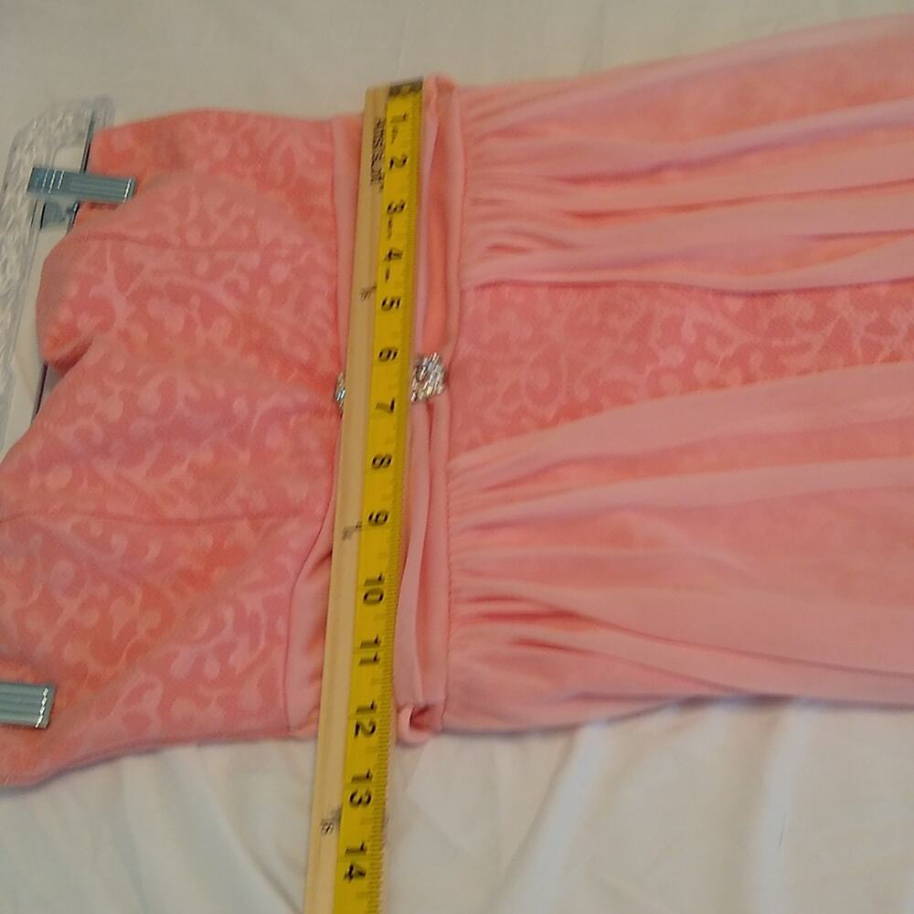 Neon by butux girls size small strapless orange dress. PARTY - Picture 6 of 8